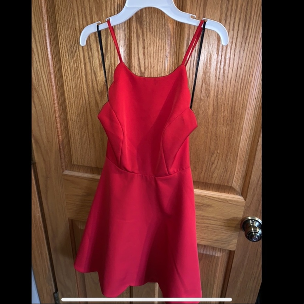 Lulus Scalloped Skater Dress